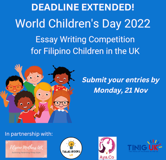 Tinig UK World Children's Day essay writing competition