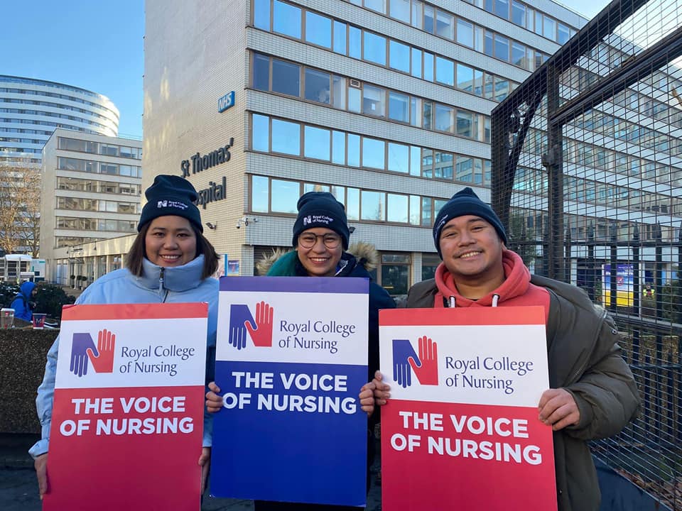 Filipino nurses join NHS strike Philippine Nurses Association Tinig UK