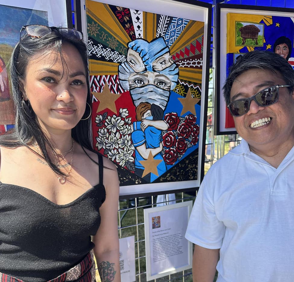 Pinay nurse wins in art competition Tinig UK