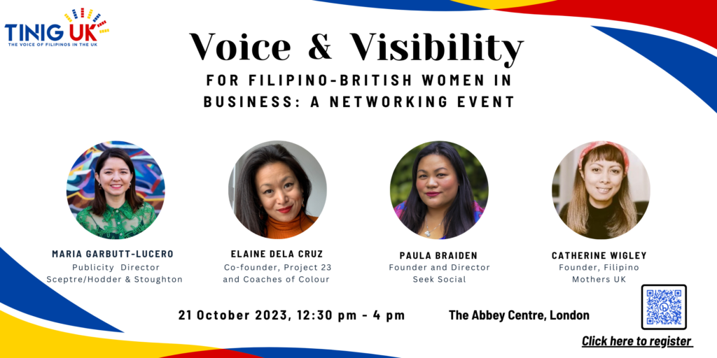 Voice and Visibility for Filipino-British Women in Business: A Networking Event Tinig UK