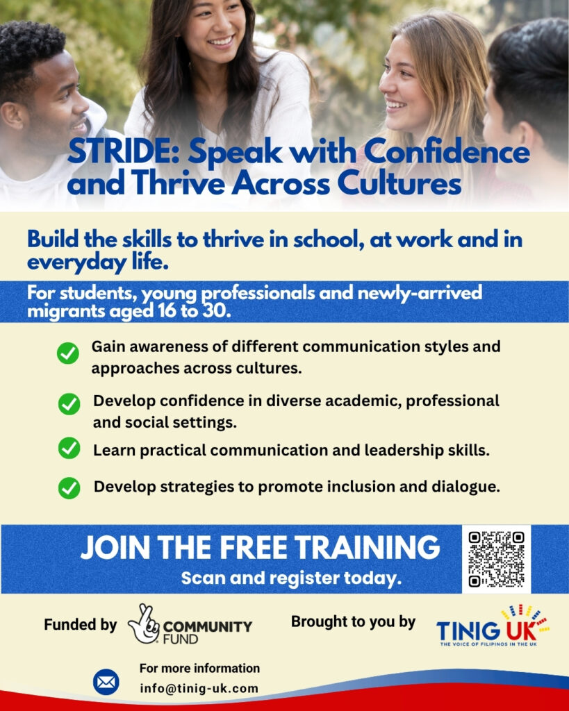 Tinig UK STRIDE Training Programme